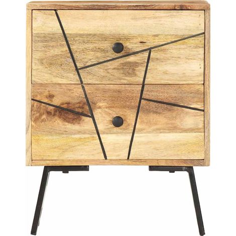 Maison Exclusive - Nachttisch 40x30x50 cm Massivholz Mango (1/5)