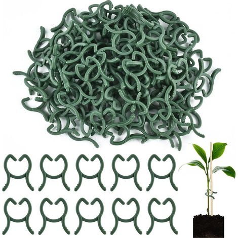 100 PCS Clips pour Plantes, 2 2.6cm Clips pour Attacher Les Plantes, Clips De Jardin, Clips De Support pour Plantes (1/5)