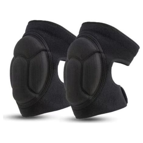 Genouillères de travail noires antidérapantes – Protection efficace contre les chocs – Conception ergonomique avec Velcro ajustable – Pour jardinage et sports (1/5)