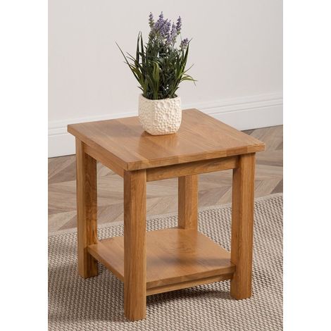Oslo Solid Oak Lamp Table for Living Room (1/4)