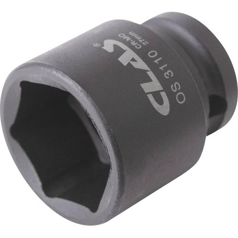 Douille choc 27mm 1/2" Cr-Mo DIN ISO 2725-3 - OS 3110 - CLAS Equipements (1/2)