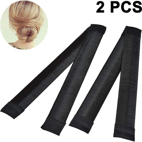 Donut Cheveux - Boucleur À Cheveux Pour Chignon Français - Outil De Coiffure Pour Tresse Et Chignon - Lot De 2 - Pour Cheveux Longs Et Épais (1/5)