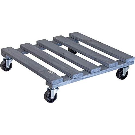 Wagner Carrello portavasi in legno PALETTI portata 120 kg (1/4)