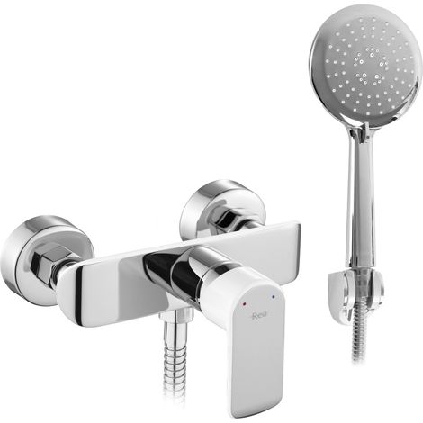 DUSCHARMATUR REA BLOOM 16 WHITE, SILVER