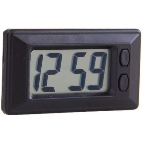 Horloge numérique à Cristaux Liquides - Horloge de Voiture Ultra Mince Horloge électronique MiniTable avec Horloge électronique de Tableau de Bord de Voiture avec Affichage de l'heure et (1/5)