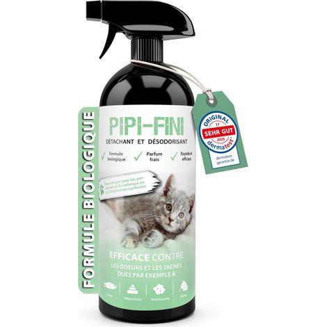 Nettoyant Enzymatique pour Urine de Chat 750 ml - Détachant Anti-Odeurs