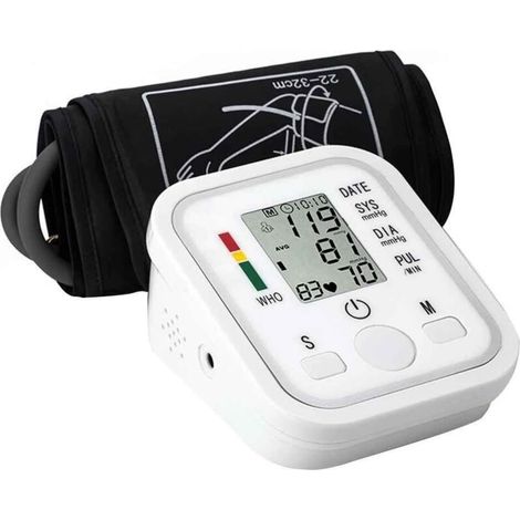 Tonomètre de compteur de battement de coeur de moniteur de mesure de tension artérielle de bras de Digital d'affichage à cristaux liquides de soins de santé à domicile pour la mesure automatique