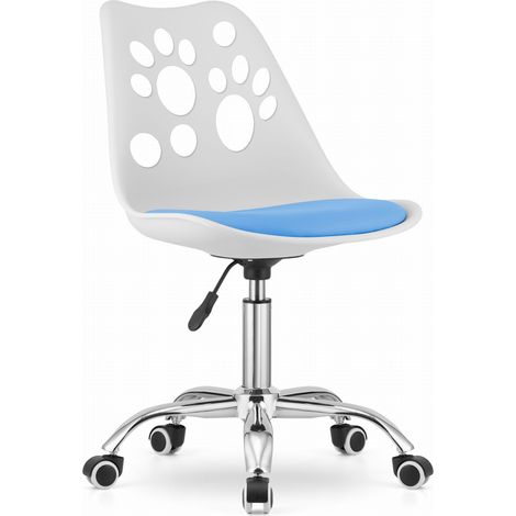 Sillón Valora PRINT blanco azul ergonómico casa moderna (1/5)