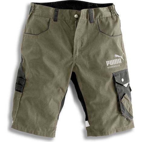 7023, Puma Arbeitsshort CHAMP oliv/carbon, Gr. 56