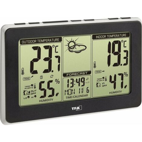 TFA Dostmann Mondo 35.1151.01 Station météo radiopilotée Prévisions météorologiques 1 jour Nombre de capteurs max. 3 (1/3)