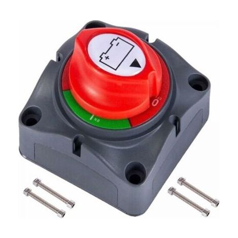 Coupe Circuit de Batterie 12V - 48V Interrupteur Isolateur de Batterie, Interrupteur de Déconnexion de Batterie étanche 275A Commutateur d'Isolateur de Batterie pour Voitures, Bateaux,Véhicules (1/5)