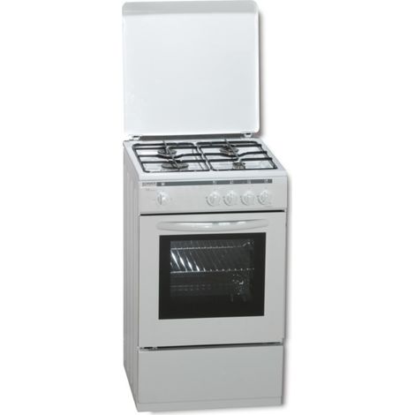 Rommer VCH-455 BUT - Cocina De Gas 4 Zonas Coccion Blanca Gas Butano