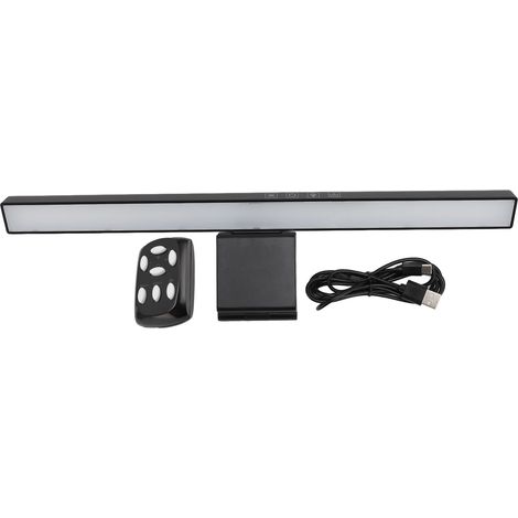 Barre lumineuse pour écran d'ordinateur avec rétroéclairage RGB, double source de lumière, intensité réglable et commande tactile, idéale pour le jeu à domicile. (1/5)