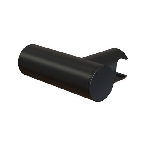Support de douche inclinable noir RAL 9004 en ABS