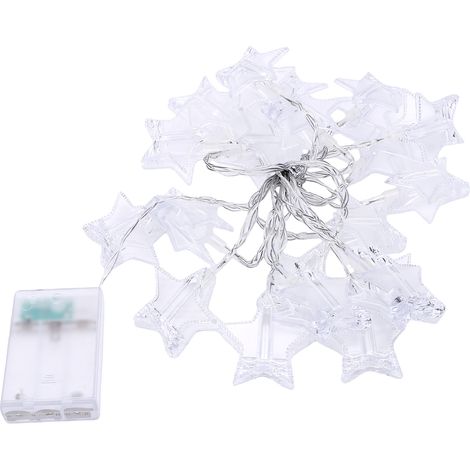 Guirlande lumineuse à Clips pour photos d'étoiles, 9,8 pieds, décoration murale LED, avec 20 étoiles féeriques à piles, pour dortoir, fête, mariage (1/5)