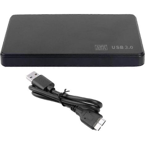 Boîtier pour disque dur mobile SATA vers USB 3.0 2,5 pouces avec câble USB 3.0/2.0. (1/5)