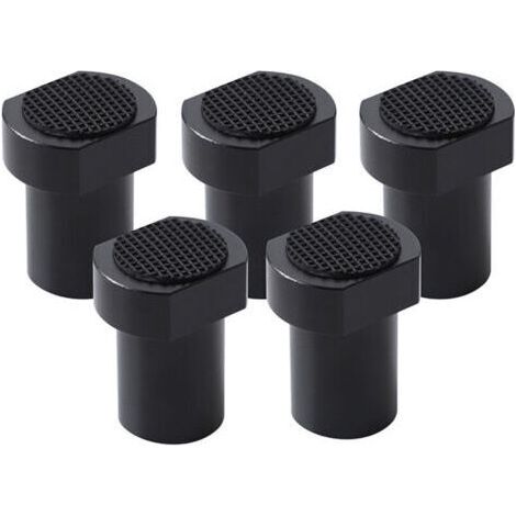 5 pièces Alliage d'Aluminium Presse Etabli pour Bench Dog Serre Joint Etabli pour Etabli Menuisier Bouchon de Positionnement de Serrage Accessoires d'Établi pour Trou de Chien de 20mm (Noir) (1/4)
