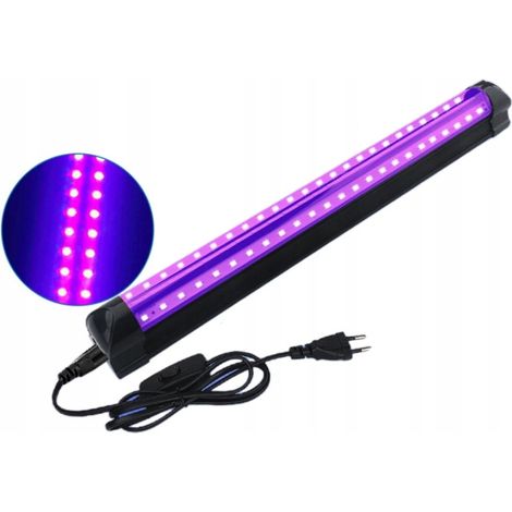 Lampe 48x LED UV 395-400nm 10W Stecker WAND DECKE 230V Ultraviolett
