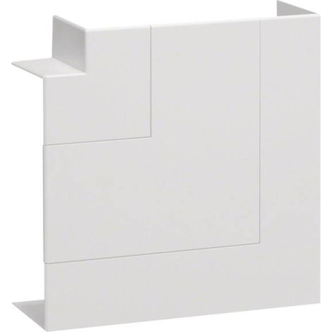 Conector de ángulo plano Hager br651705h9016 sin halógenos 6x17 cm