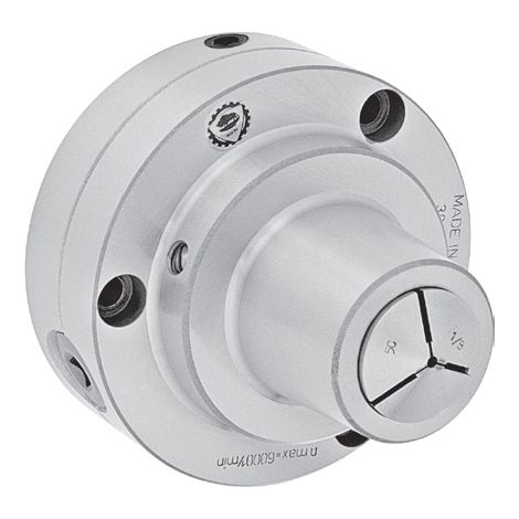 Mandrin à pinces 5C corps en acier diam. 125 mm avec réglage fin Bison 3960-125-5C (1/3)