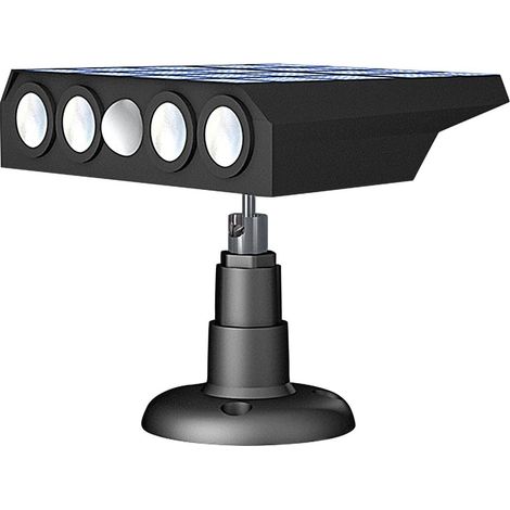Lampe solaire d'extérieur avec détecteur de mouvement  Étanche  Avec caméra de simulation  Lampes de jardin  13 x 12 cm  Pour porte d'entrée, cour, garage