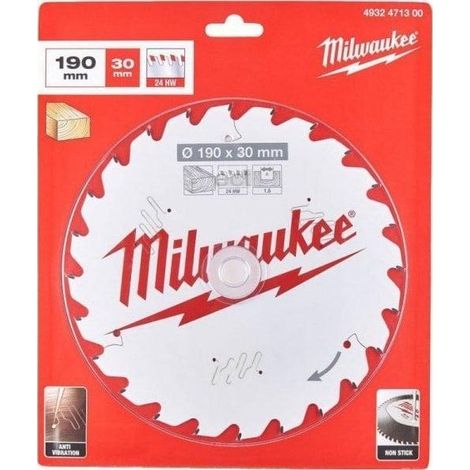 Milwaukee Lama seghe circolari 190 mm 24 denti metallo