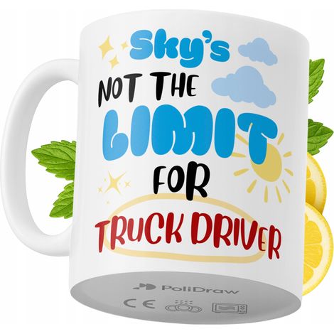 Lustiger Kaffee- oder Teebecher für LKW-Fahrer mit witzigem Textdesign – ideal für Geburtstage, Namenstage, Feiertage und besondere Anlässe. Hochwertiger Becher für Zuhause, Büro und Arbeit. Farbe: We