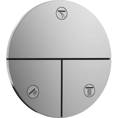 Hansgrohe ShowerSelect Comfort - Válvula empotrada para 3 dispositivos, cromo 15558000 (1/5)