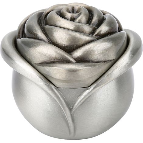 Boîte à bijoux vintage en forme de rose, boîte à motif de fleurs solides pour la maison. (1/5)