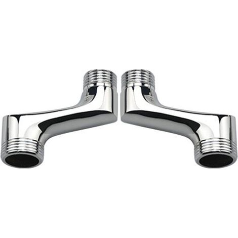Raccord Contre Coudé Douche,Laiton Coudé RéDucteur,Bras Pivotant RéGlable,Raccord Mural Contre Coudé,Raccord Excentré 1/2 3/4,Chrome