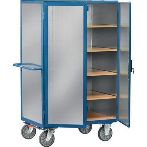 Fetra Kastenwagen 750 kg tragkraft, Stahlblech verzinkt, Treibriegelverschluss 1000x680 (1/2)