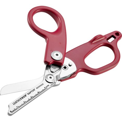 Leatherman LTM-832957 Raptor® Response Tijera acero inoxidable 420HC Color Granate. Con varias funciones. PARA RESCATE Y SEGURIDAD (1/5)