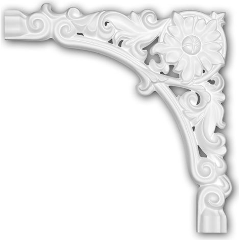 Elemento angolare 152375 Profhome elemento decorativo design classico senza tempo bianco