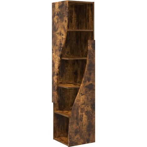 vidaXL Corner Cabinet 32 x 32 x 140 cm Engineered Wood Smoked Oak