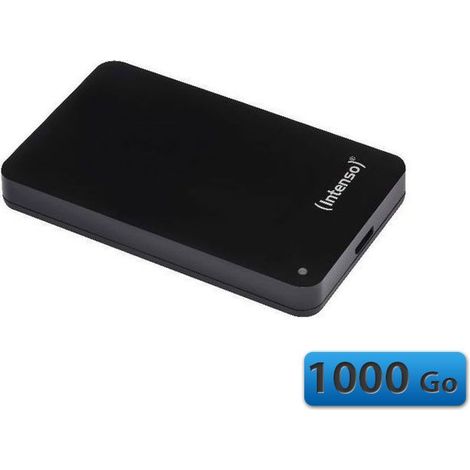 Intenso Externe USB-Festplatte – Leistungsstarke 2.5 Zoll Speicherlösung, Schwarz 1 TB