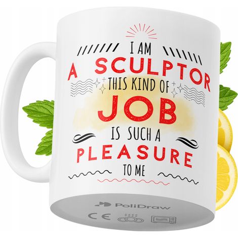 Taza de café/té divertida con diseño de texto humorístico para escultores. Taza ideal para cumpleaños, santos y días festivos. Taza premium para ocasiones especiales en casa, la oficina o el trabajo.  (1/5)