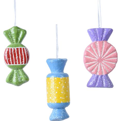 PENDENTE CANDY GLITTER ASSORTITO 3 COLORI (1 PEZZO, INVIO CASUALE)