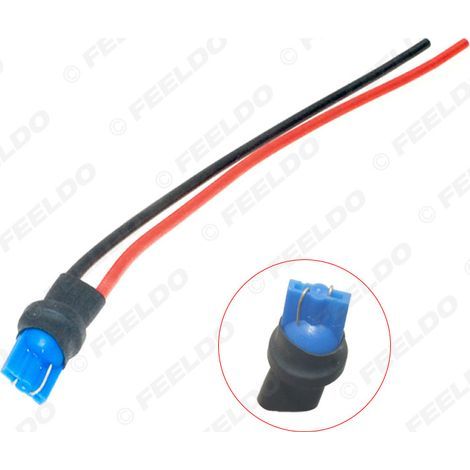 T10 LED-Lampensockelkabel, Kfz-LED-Lampensteckeradapter, Lampensockelkabel, T10-Anschlusskabel, Stecker. (1/5)