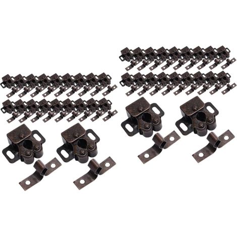 Pièces de verrouillage à double rouleau pour loquet de porte d'armoire à chaîne