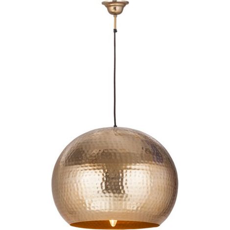 Lampe Suspension Design "Factory Style" 47cm Or (1/2)