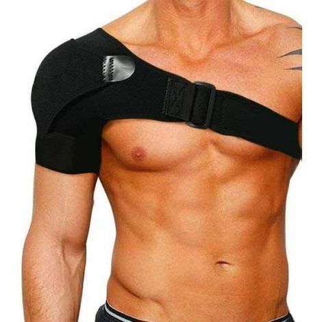 Attelle d'épaule - C - Support néoprène - Coussin de pression - Pack de glace - Multisport (1/4)