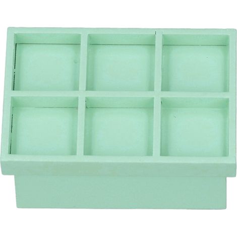 Étagère à fruits et légumes miniature en bois, verte, pour maison de poupée à l'échelle 1:12. (1/5)