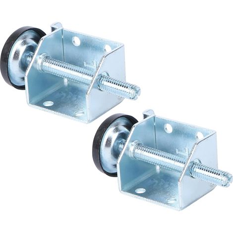 Niveleur de Pieds D'armoire Réglable en Acier, 2 Paires, Argenté (1/5)