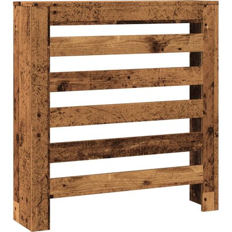 Copritirradiatore orizzontale moderno pratico ripiano 78 x 20 x 82 cm in legno ingegnerizzato vecchio legno 020049769