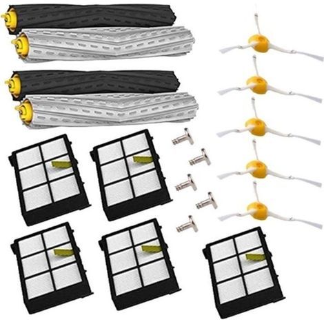 Zubehörset - iRobot - Roomba 800/900 - 2 Paar Extraktoren - 5 HEPA-Filter - 5 Seitenbürsten (1/4)
