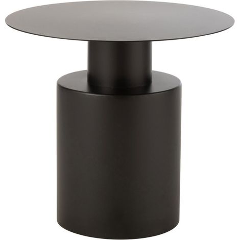 Table d'Appoint en Métal "Gregorio" 55cm Noir (1/5)