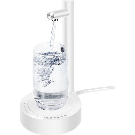 Distributeur d'eau USB Rechargeable 20L Pompe Silencieuse sans BPA Portable pour Bureau et Chambre Facile à Installer, Blanc (1/5)