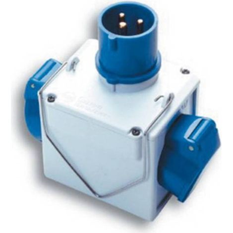FME 73.110 ADATTATORE CEE 16A 2 PRESE 220V IP44