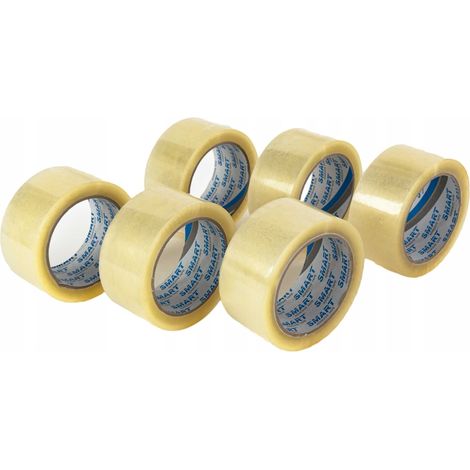 SMART Transparentes Acryl-Verpackungsband 48/60y - 6 Stück.