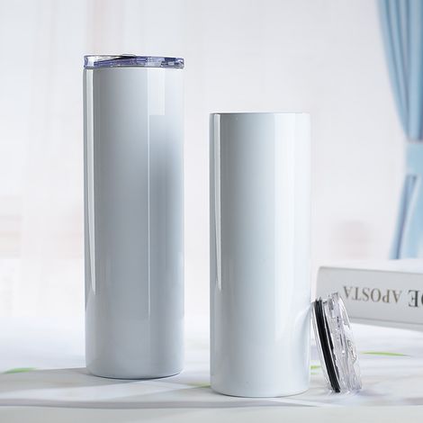 Gourde isotherme 30oz en acier inoxydable 304, gobelet droit grande capacité pour voiture, tasse thermos bureau, verre à café avec couvercle, 600ml, noir. (1/3)